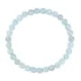 Aquamarine round 6mm bracelet - Elastic x 1pc