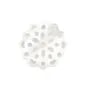 Openwork white mother-of-pearl medallion rosette 15mm x 1pc