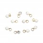 Charme in Howlite tonda 4mm - Gold Filled x 1pz