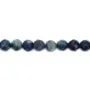 Piétersite bleu rond facetté 3.5mm x 39cm