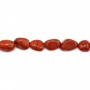 Jaspe vermelho barroco pepita 4-5mm x 40cm