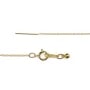 Adjustable cable chain necklace 1.1mm to decorate - Gold Filled x 47cm