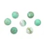 Chrysoprase cabochon, round shape, 10mm x 1pc