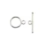 Clasp T in 925 silver 13mm x 1pc