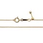 Catena collana regolabile maglia forzat 1.2mm - Gold Filled x 56cm