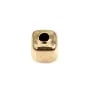 Perle cube 3mm - Gold Filled x 2pcs