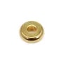 Perline a rondella Heishi 2x6mm - Acciaio inossidabile 304 placcato oro x 10 pezzi