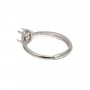 Anillo ajustable para engastar cabujón ovalado de 4x6mm - Plata 925 rodinada x 1ud.
