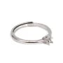Anillo ajustable para engastar cabujón redondo de 3 mm - Plata 925 rodinada x 1 ud.