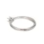 Adjustable ring for round 3mm cabochon setting - Rhodium-plated 925 Silver x 1pc