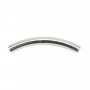 Curved tube 15x1.5mm - Silver 925 x 6pcs