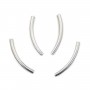 Gebogener Schlauch 15x1.5mm - Silber 925 x 6 Stück