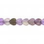 Amethyst heart 6mm x 39cm
