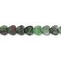 Ruby Zoisite heart 6mm x 37cm