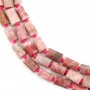Rodonita em forma de barroco 7x11mm x 44cm