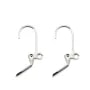 Aged Silver Earwire 17mm x 4pcs