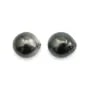 Perle de culture de Tahiti, semi-ronde, 10-10.5mm x 2pcs