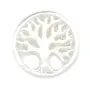 Gray round mother-of-pearl bead 12mm x 1pc