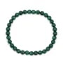 Bracciale Malachite tondo 6mm - Elastico x 1pz