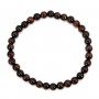 Pulsera Ojo de Toro redonda 6mm - Elástica x 1ud.