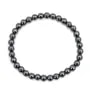 Bracciale in ematite tonda 6mm - Elastico x 1pz