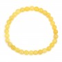Bracelet Jade miel rond 6mm - Elastique x 1pc
