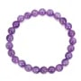 Pulsera de Amatista redonda de 8 mm - Elástica x 1 ud.