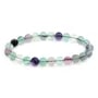 Bracciale Fluorite tondo 8mm - Elastico x 1pz