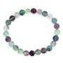 Armband Fluorit rund 8mm - Elastisch x 1 Stk.