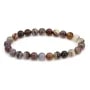 Bracciale in Agata del Botswana tonda 8mm - Elastico x 1pz