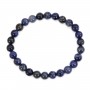 Bracelet Sodalite rond 8mm - Elastique x 1pc