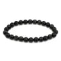Bracciale in ossidiana tonda 8mm - Elastico x 1pz