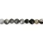Larvikite tondo sfaccettato 2mm x 40cm