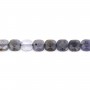 Cordierite (Iolite) quadrato sfaccettato 6mm x 39cm