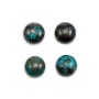 Cabochon Chrysokoll, rund, 16mm x 1 Stück.