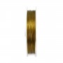 Stahlseil 7-litzig mit Nylonummantelung in dunkelgoldener Farbe 0.38mm x 100m