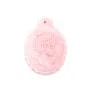 Anhänger Lambi rosa Mädchen geschnitzt 24x32mm x 1 Stück
