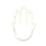 Weißer Perlmutt Hand der Fatima 24x35mm x 1 Stück