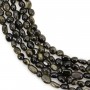 Obsidienne baroque nugget 4-5mm x 39cm