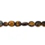 Olho de tigre barroco pepita 6-8mm x 39cm