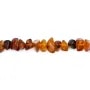 Scaglie di ambra cognac 8-10mm x 38cm