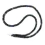 Opale éthiopienne noire traitée rondelle facetté dégradé 3.5-5.5mm x 40cm