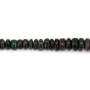 Opale éthiopienne noire traitée rondelle dégradé 3-5.5mm x 40cm