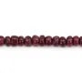 Rubis rondelle heishi 4mm x 40cm