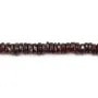 Rondelle de granate facetado heishi 4-5mm x 40cm