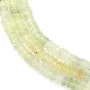 Multicolored graduated round Prehnite heishi beads 4-5mm x 40cm