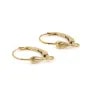 DORMEUSE FLEUR DE LYS GOLD FILLED 14 CARAT 3.10G10PCS