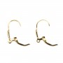 DORMEUSE FLEUR DE LYS GOLD FILLED 14 CARAT 3.10G10PCS
