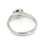 Anillo ajustable grueso para semi perforado - Plata 925 rodinada x 1ud