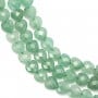 Quartz Aventurine (Green Strawberry) faceted heart 8mm x 38cm